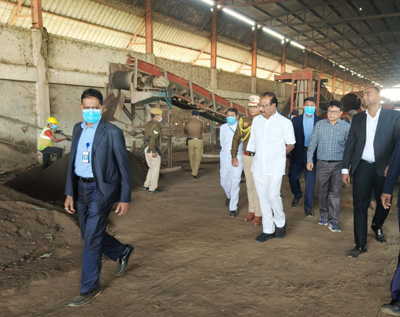 Tripura Governor Indrasena Reddy Nallu visited Debendranagar Dumping station at Mohanpur on December 23  to review activities of the dumping of garbage.